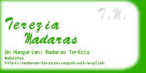 terezia madaras business card